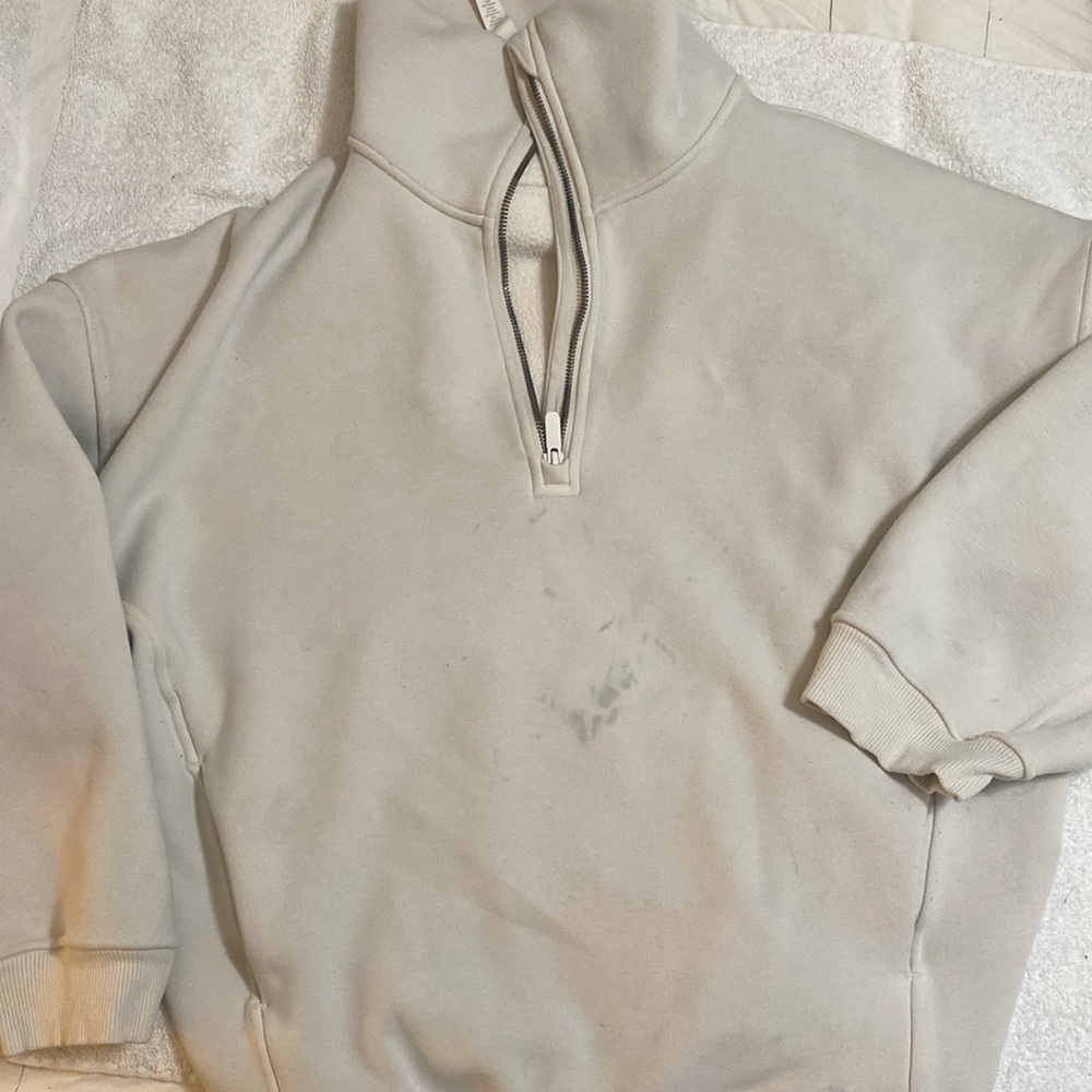 Lululemon Thick Fleece Half Zip STAINED!